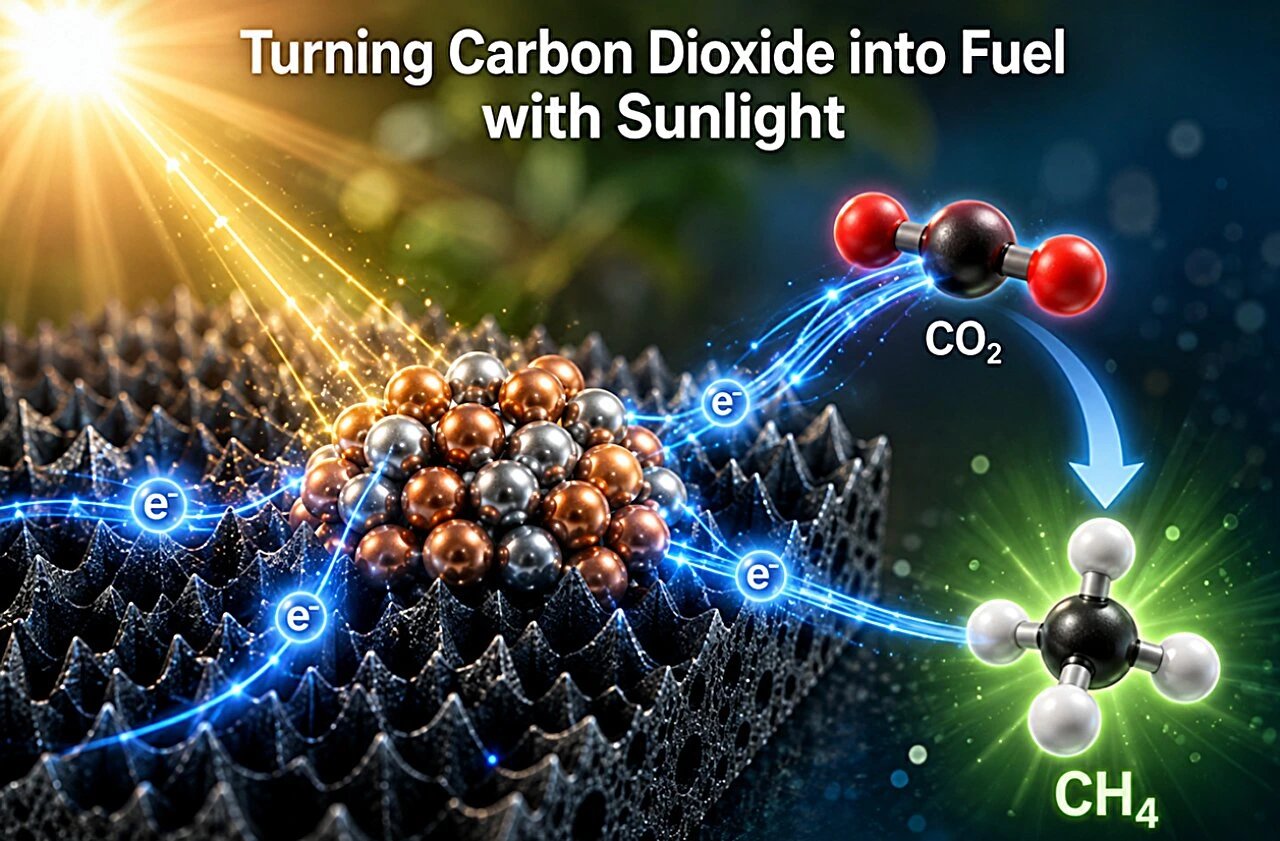 Тайваньские ученые преобразовали CO2 в метан с эффективностью 40% на катализаторе из черного кремния