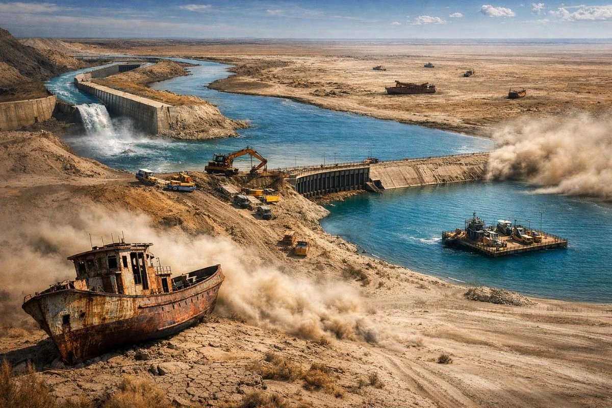 Осушенное дно Аральского моря выбросило около 748 млн тонн CO₂ с 1960-х годов