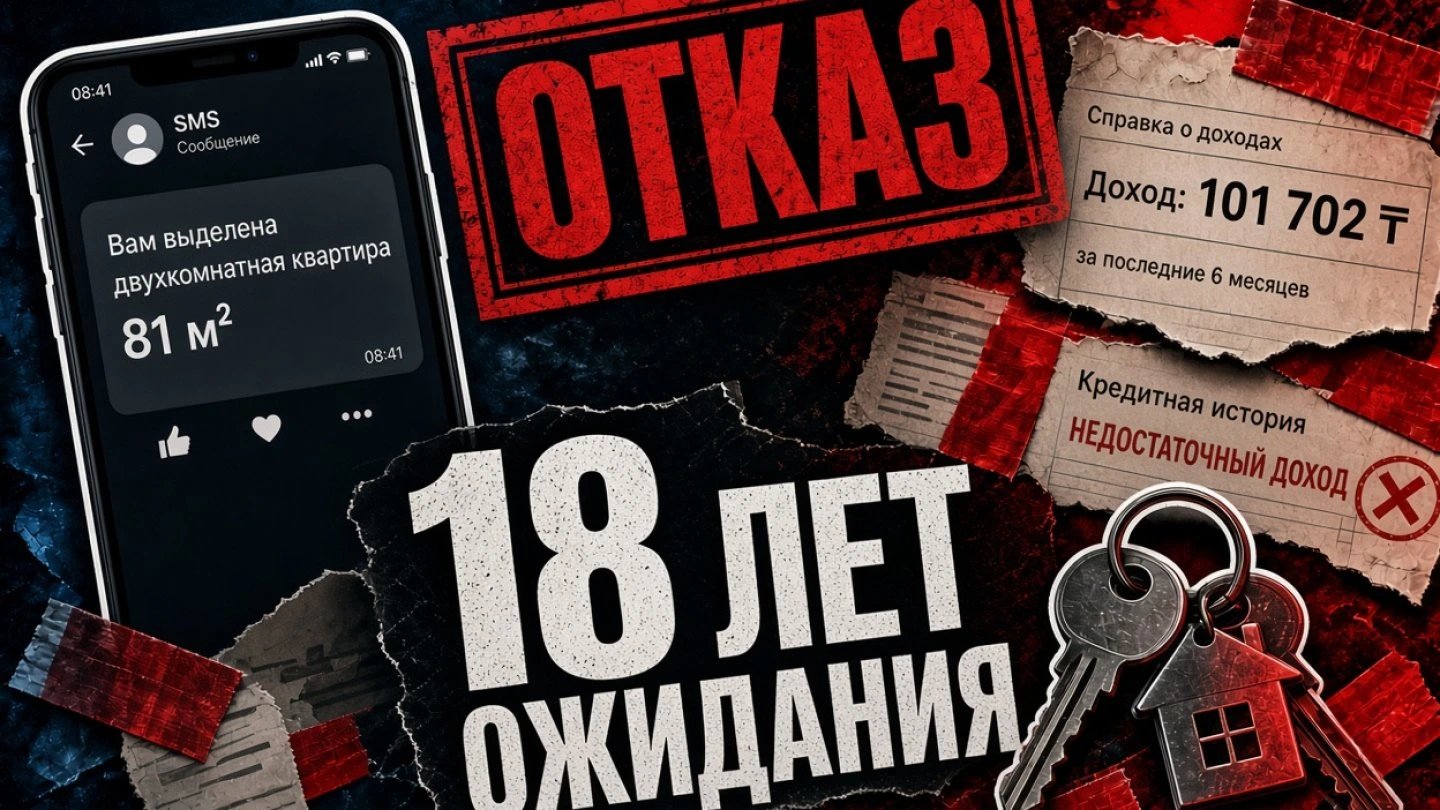 Очередь на жильё для сирот в Казахстане: 43 тысячи ждут, а доходы блокируют выдачу