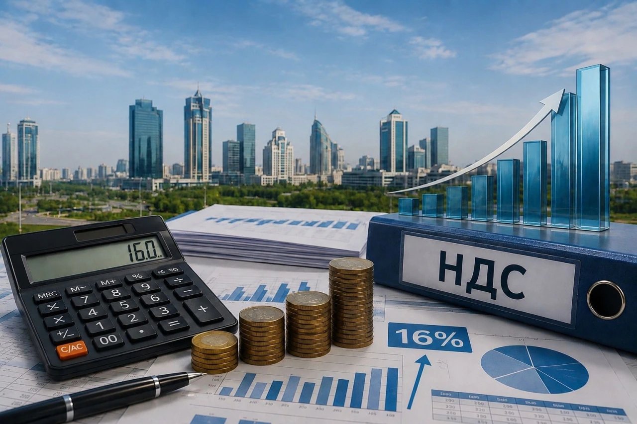 Поступления НДС в Казахстане выросли на 43% после повышения ставки до 16%, эксперт призывает к осторожности в оценках
