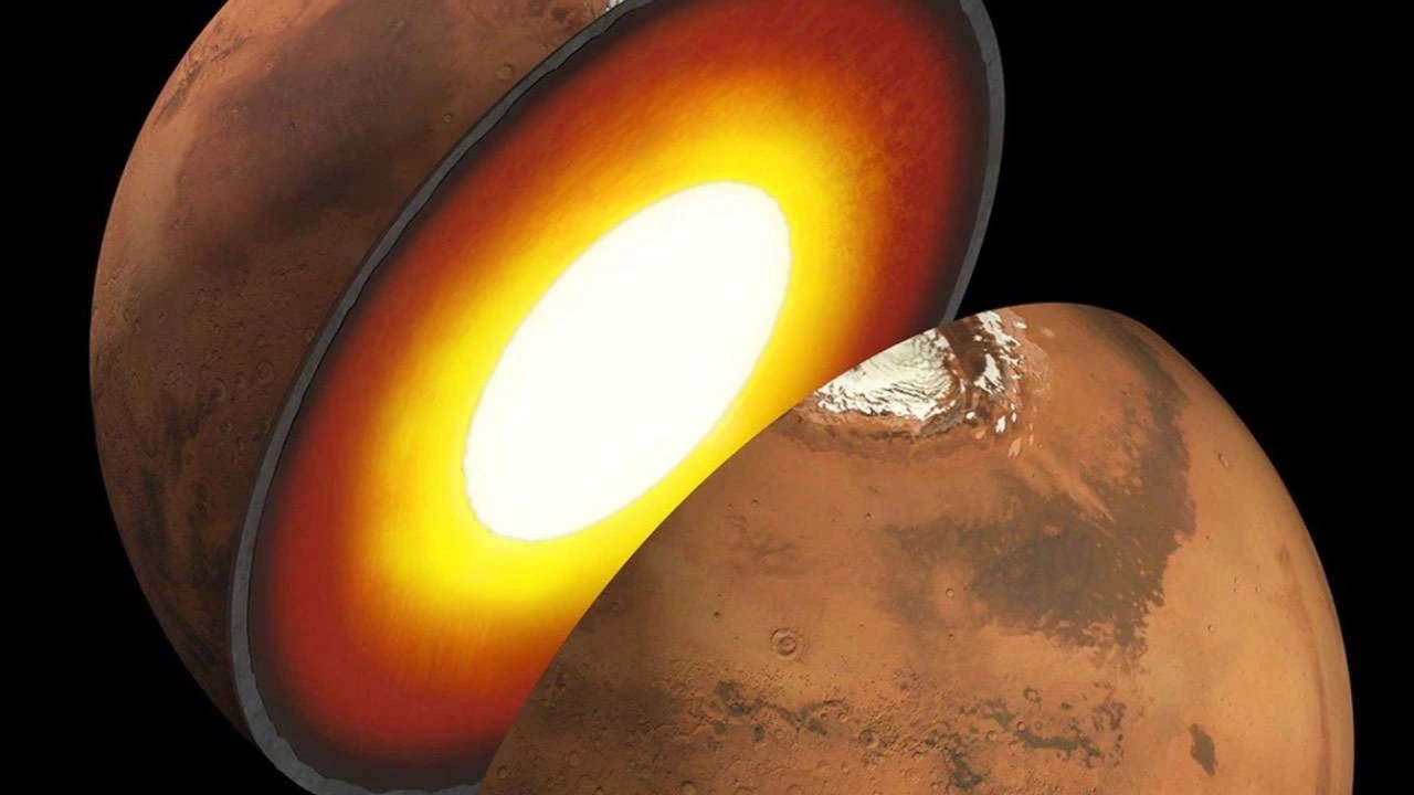 Мантия южного полушария Марса на 200–400°C горячее северной