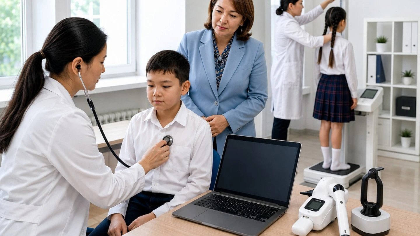 Казахстан внедрит цифровые профосмотры детей с 1 октября