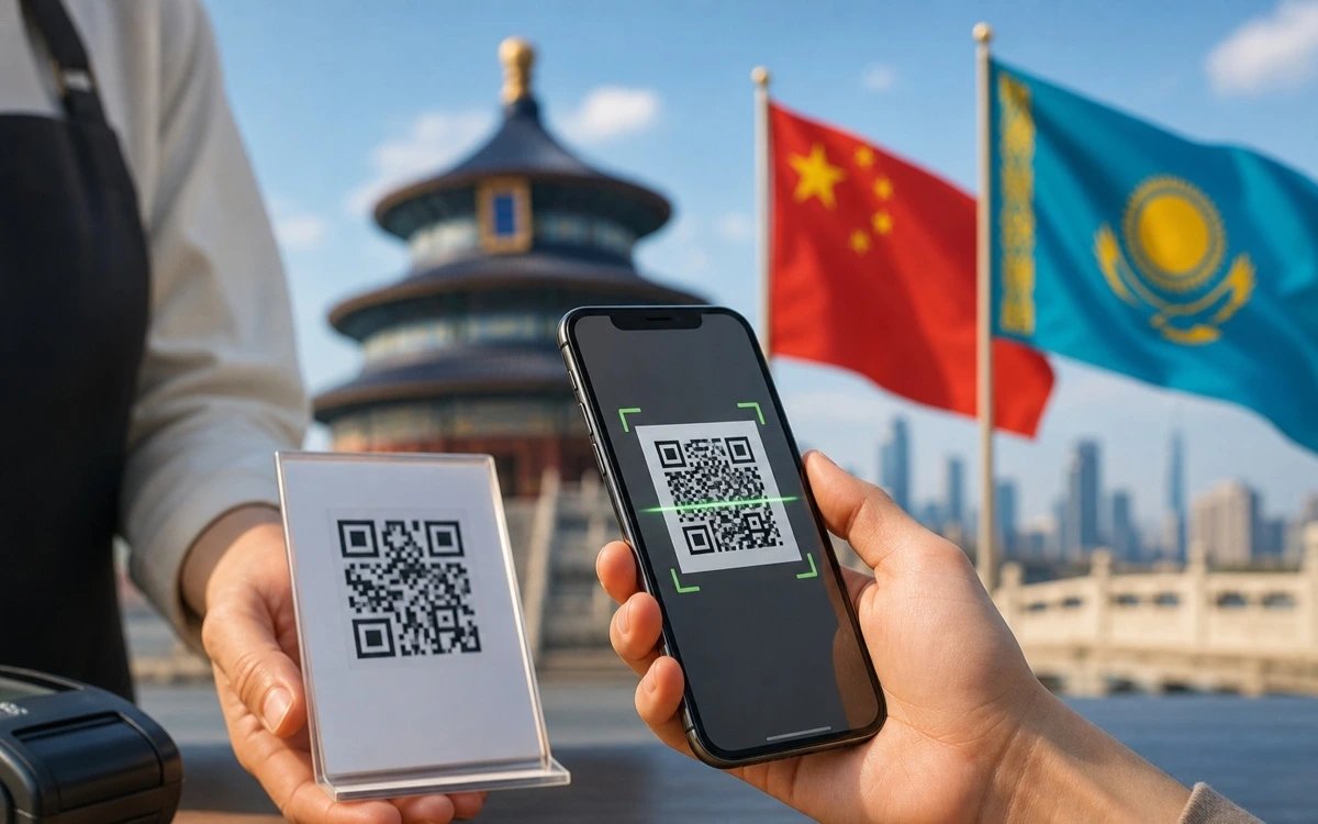 Казахстан запустит трансграничные QR-платежи с Китаем до конца 2026 года